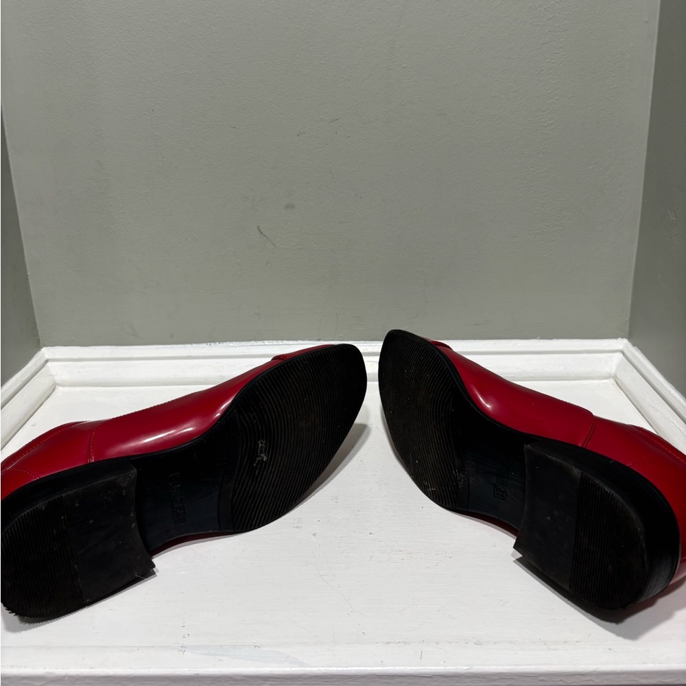 Stacy Adam’s Candy Apple Red Gala Captoe Men's Formal Dress Shoes-size 7.5 - Picture 9 of 10